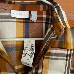 New girls plaid dress